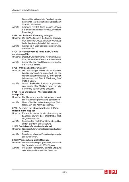 EMCO WinNC Heidenhain TNC 426 Klartext Softwarebeschreibung ...