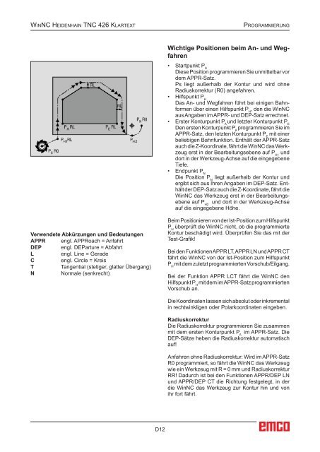 EMCO WinNC Heidenhain TNC 426 Klartext Softwarebeschreibung ...