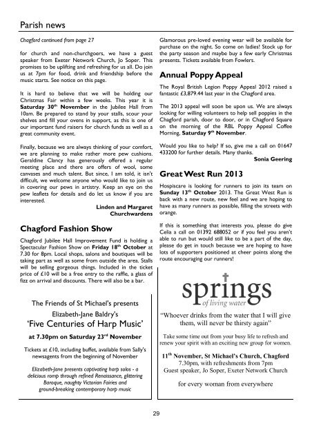 Whiddon Parishes Magazine - October/November 2013