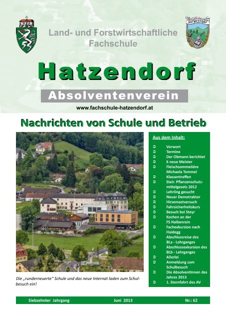 Die AbsolventInnen 2013 - LFS Hatzendorf