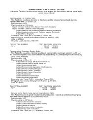 FEMINIST THESES DONE AT OISE/UT 1972-2006 - Ontario Institute ...