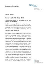 Download Pressetext (pdf) - Neu-Ulm