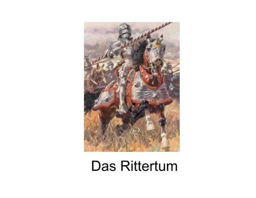 D Ritt t as Rittertum - Germanistik