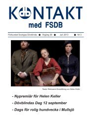 Nr 3/13 PDF - Föreningen Sveriges Dövblinda