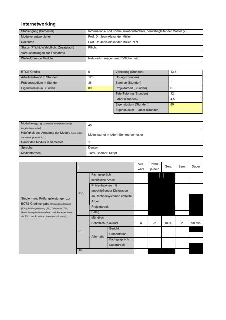 Page 1 Studiengang Informations- und Kommunikationstechnik ...