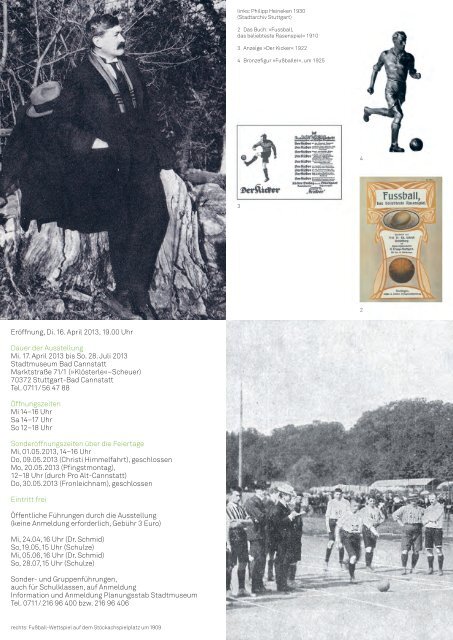 Flyer zur Ausstellung - Stadtmuseum Stuttgart