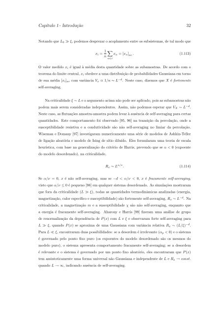 Estudo de Propriedades Cr´ıticas de Sistemas de Spin de Ising ...