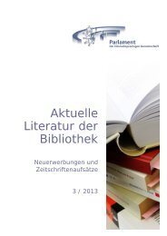 Bibliothek - Parlament der Deutschsprachigen Gemeinschaft