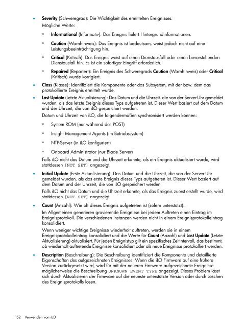 HP iLO 4 Benutzerhandbuch - Hewlett Packard