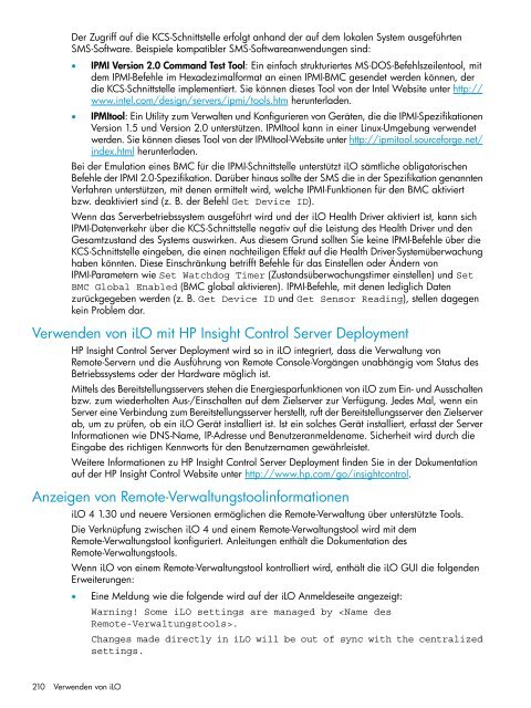 HP iLO 4 Benutzerhandbuch - Hewlett Packard