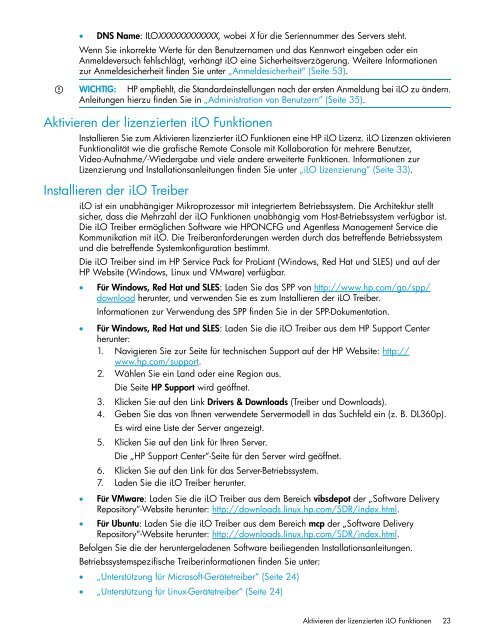 HP iLO 4 Benutzerhandbuch - Hewlett Packard