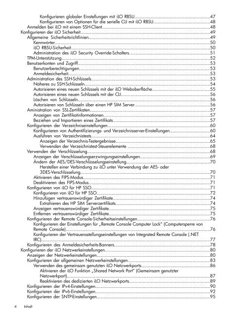 HP iLO 4 Benutzerhandbuch - Hewlett Packard