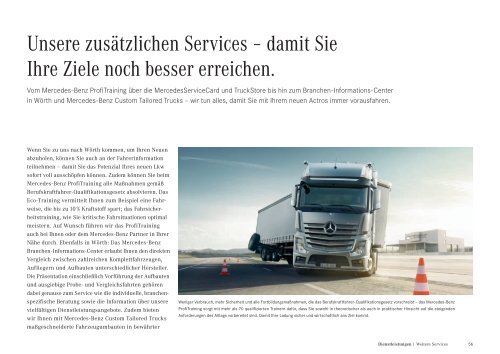 „Der neue Actros. Fernverkehr. 18 – 26 Tonnen“ (PDF, 9,7 MB)