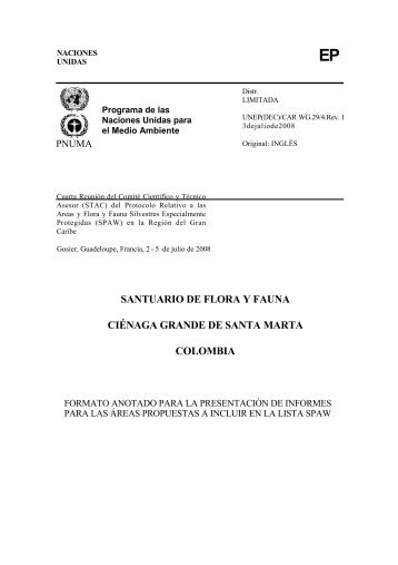 NACIONES UNIDAS - CAR-SPAW-RAC
