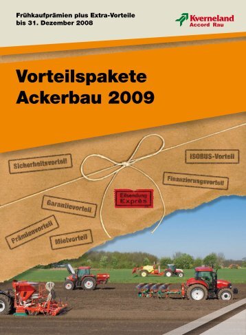 Vorteilspakete Ackerbau 2009 - Kverneland