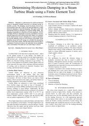 Determining Hysteresis Damping in a Steam Turbine Blade Using a ...