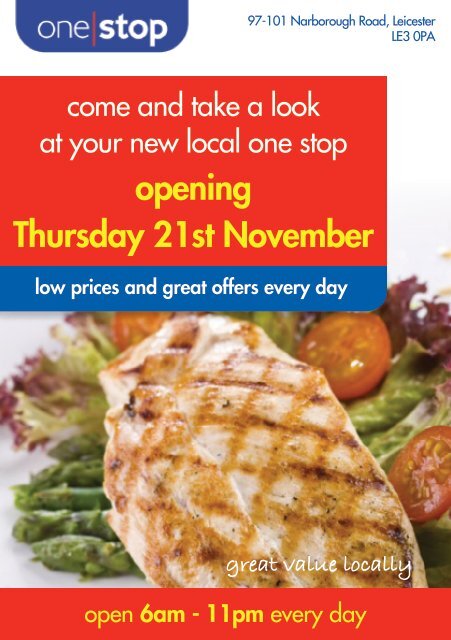 your Narborough Road, Leciester Opening ... - One Stop Stores