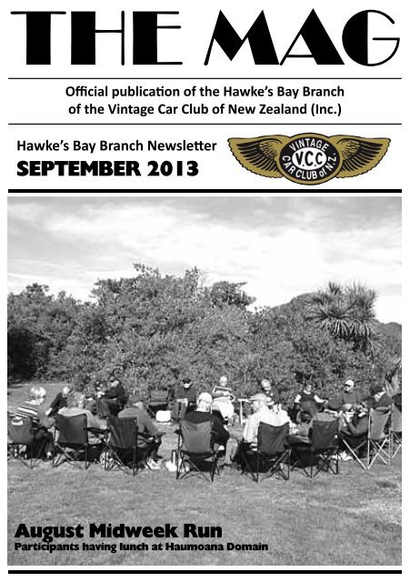 SEPTEMBER 2013 - Hawke's Bay Vintage Car Club