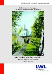 Programm - LWL-Zentrum für Forensische Psychiatrie Lippstadt