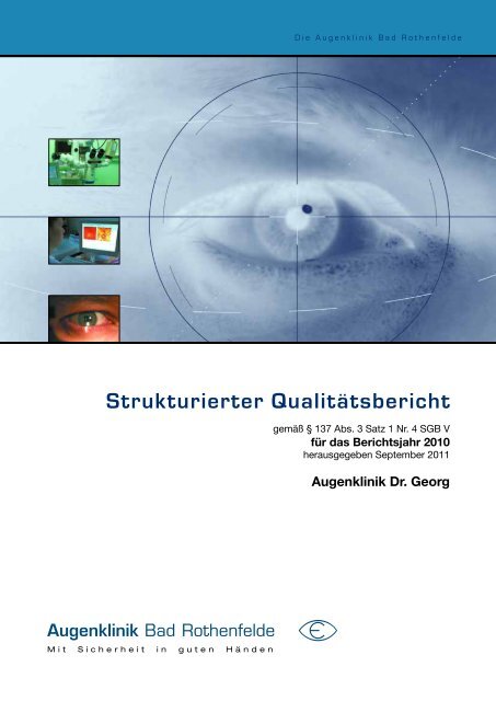 Qualitätsbericht 2010 - Augenklinik Bad Rothenfelde