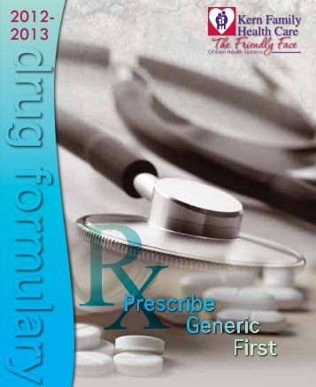 dru g formulary - Kern Health Systems