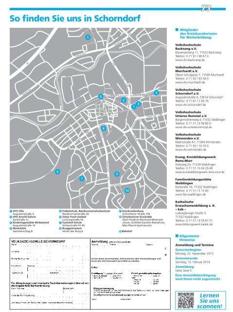 Programm - Volkshochschule Schorndorf