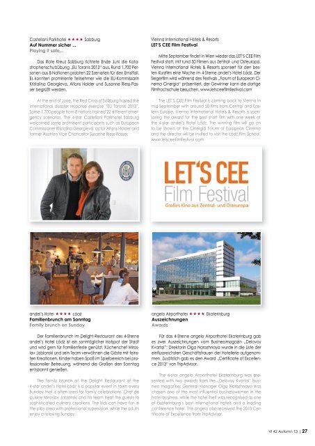 VI Magazin Herbst 2013 download (pdf) - Vienna International ...