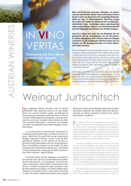 VI Magazin Herbst 2013 download (pdf) - Vienna International ...