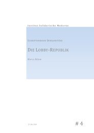 DIE LOBBY-REPUBLIK - Institut Solidarische Moderne