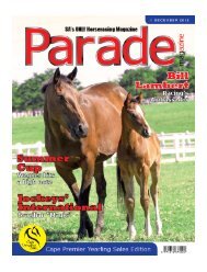 Racing on - PARADE MAGAZINE