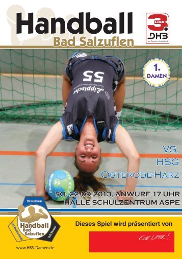 Ladies Fight_Ausgabe1.indd - Handball Bad Salzuflen – 1. Damen