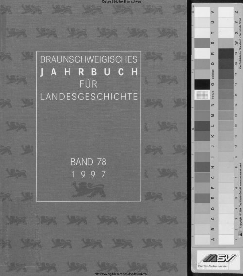 Braunschweigisches Jahrbuch Digitale Bibliothek Braunschweig
