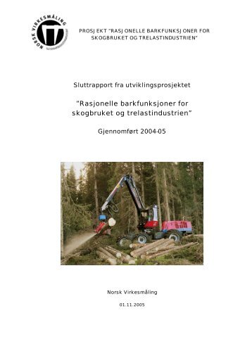 Sluttrapport Bark m bilag.pdf - Norsk Virkesmåling