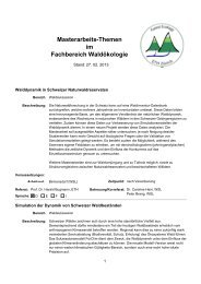 Download - Professur für Waldökologie - ETH Zürich
