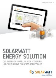 Broschüre SOLARWATT ENERGY SOLUTION