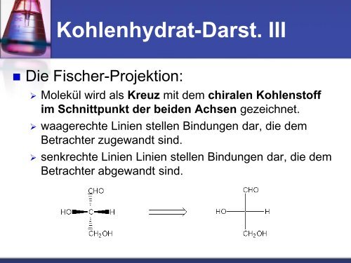 Chemie der Kohlenhydrate - Pflumm.name