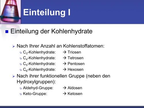 Chemie der Kohlenhydrate - Pflumm.name