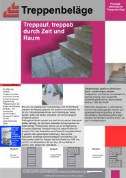 Treppenbeläge - Probst Baustoff Vertriebs GmbH