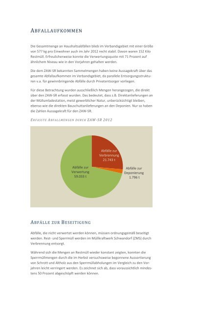 Abfallwirtschaftsbericht 2012 Internet - ZAW-SR