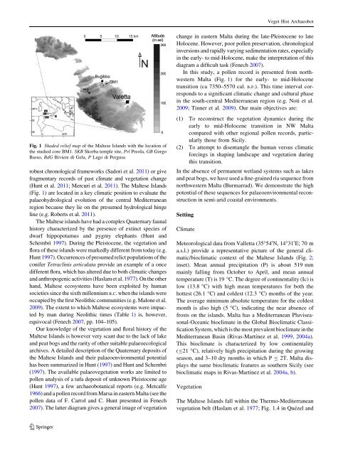 Vegetation dynamics during the early to mid-Holocene ... - IMEP