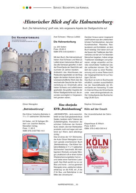 Kölner Narrenspiegel, Ausgabe 2-November 2008 - Kölner Karneval