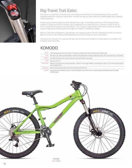 2011 - Jamis Bicycles