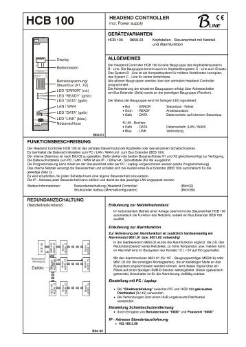 HCB 100 - BLANKOM Antennentechnik GmbH