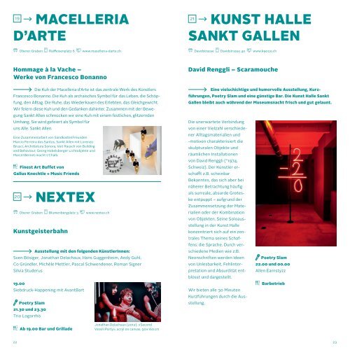 Programmheft als PDF - Museumsnacht St.Gallen