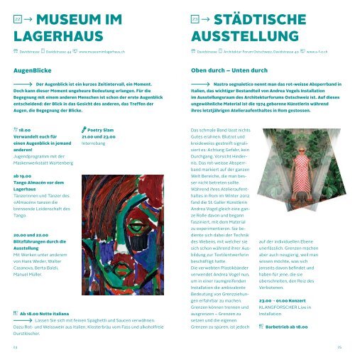 Programmheft als PDF - Museumsnacht St.Gallen