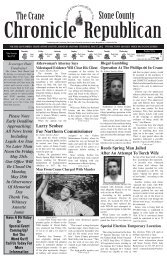 The Crane Stone County - Crane Chronicle / Stone County ...