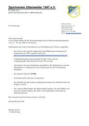 Federseepokal vom 24.07. - SV Uttenweiler