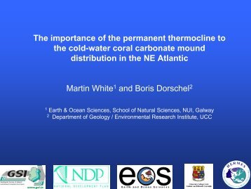 The importance of the permanent thermocline to the cold-water coral ...