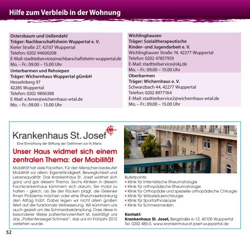 Adressen - Stadt Wuppertal