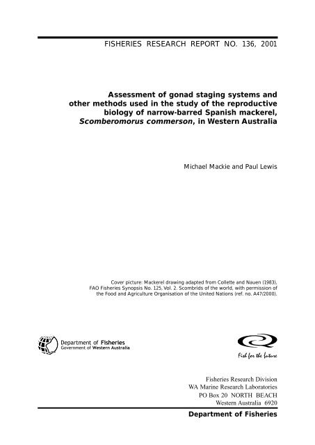 Assessment of gonad staging systems and other ... - CiteSeerX